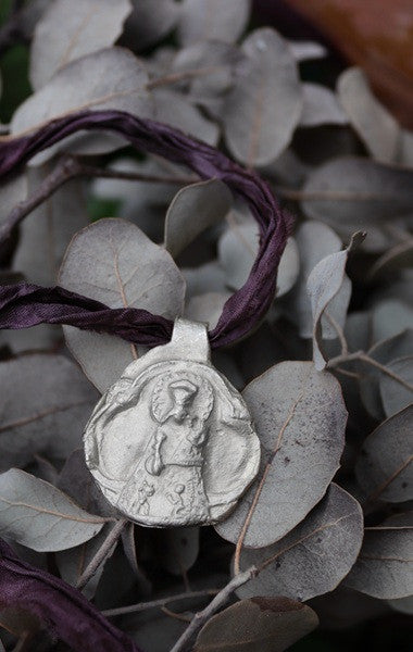 Virgen de los Desamparados Colgante plata