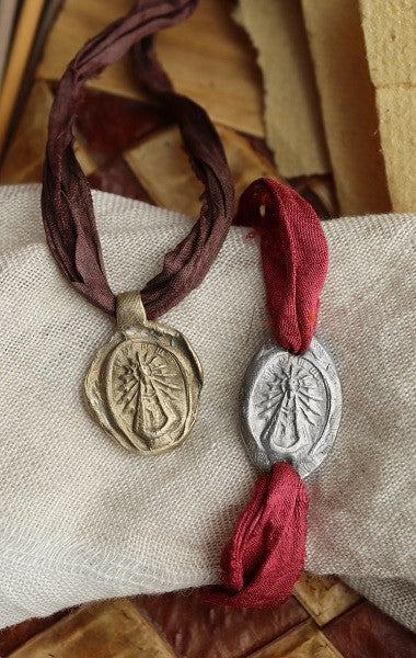 Virgen de Luján Pulsera - Plata