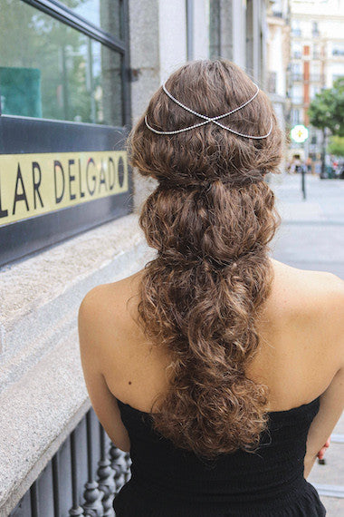 Casquete articulado en plata. Hecho artesanalmente en España por Sandra Bellew.
