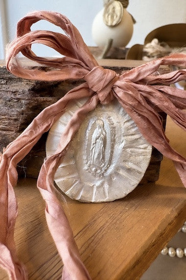 Virgen Guadalupana Carrito - Plata