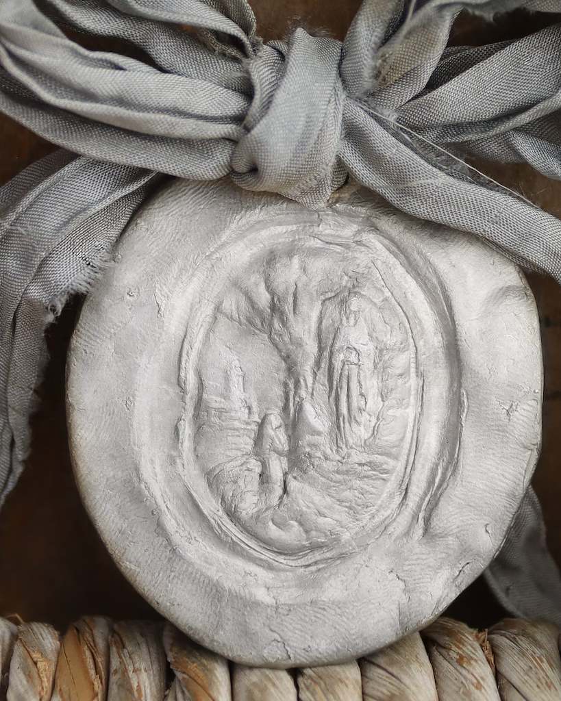 Virgen de Lourdes Carrito - Plata
