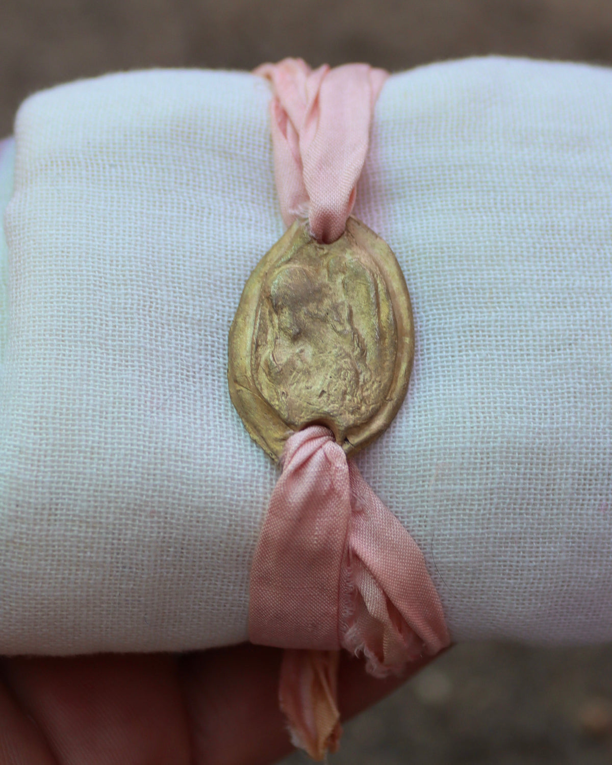 Angel de la Guarda Pulsera - Latón dorado