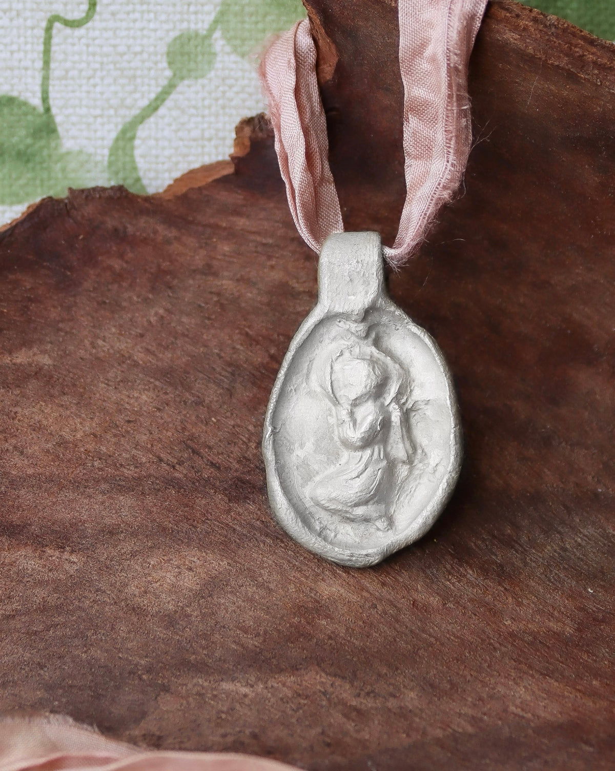 Angelito de la Guarda Colgante - Plata