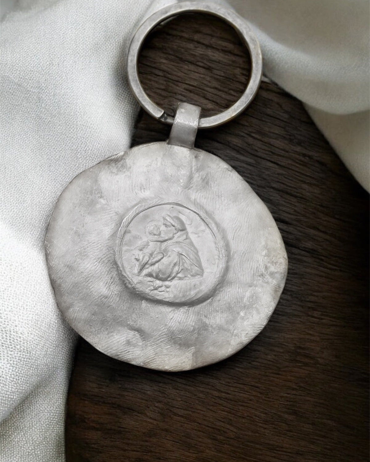 San Antonio Keychain - Silver