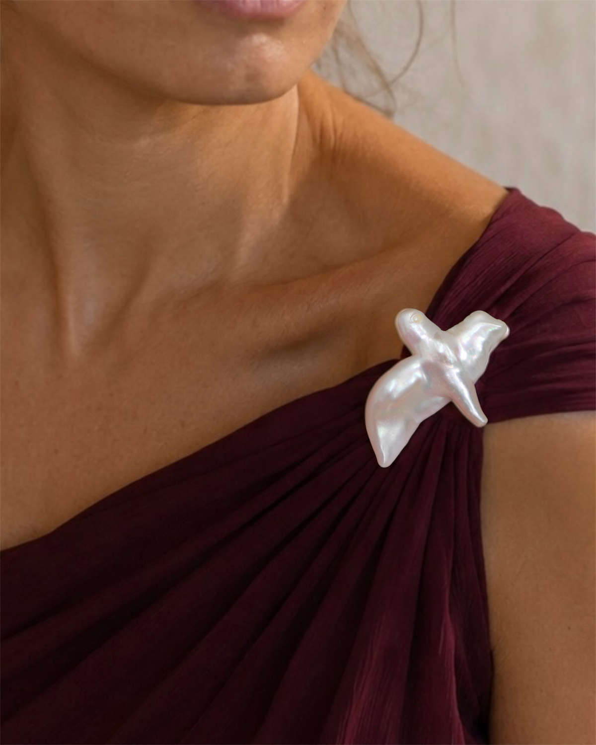 Broche Perla Pajaritos