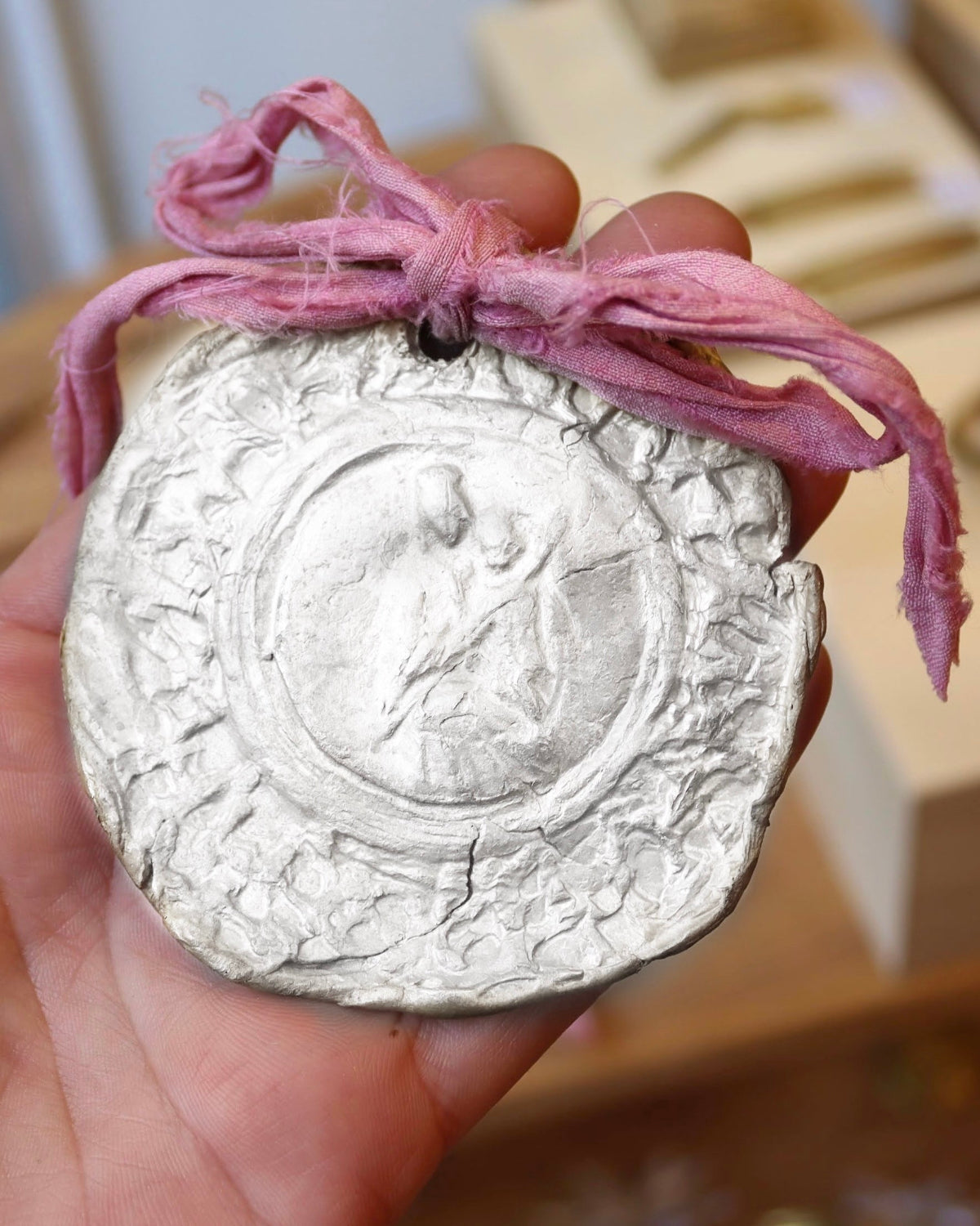 Virgen del Carmen Cuna - Plata