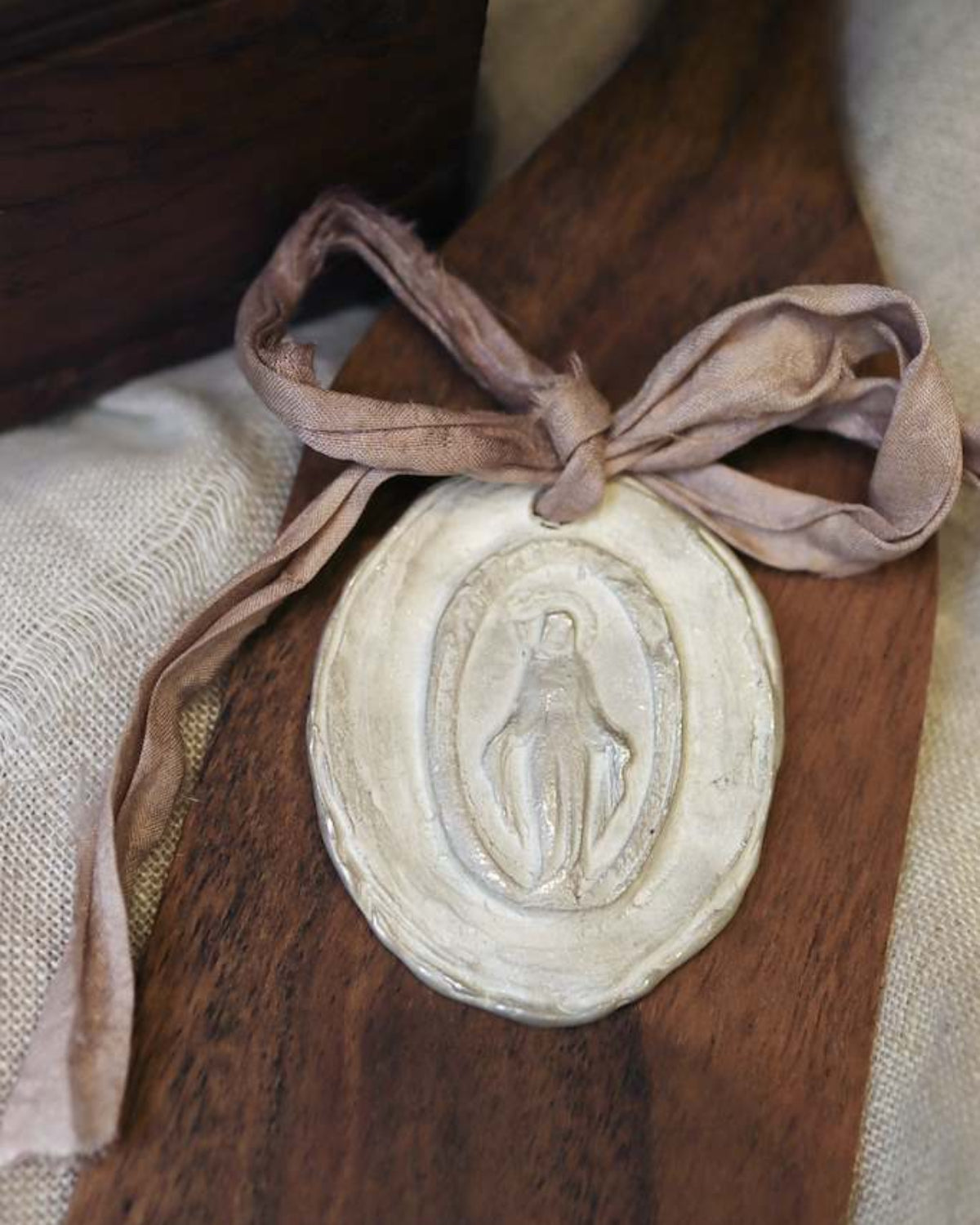 Virgen Milagrosa Carrito - Plata