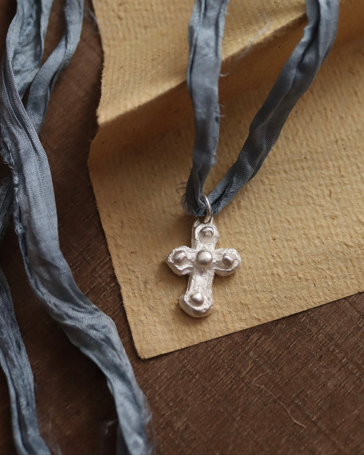 Cruz Barroca Colgante - Plata