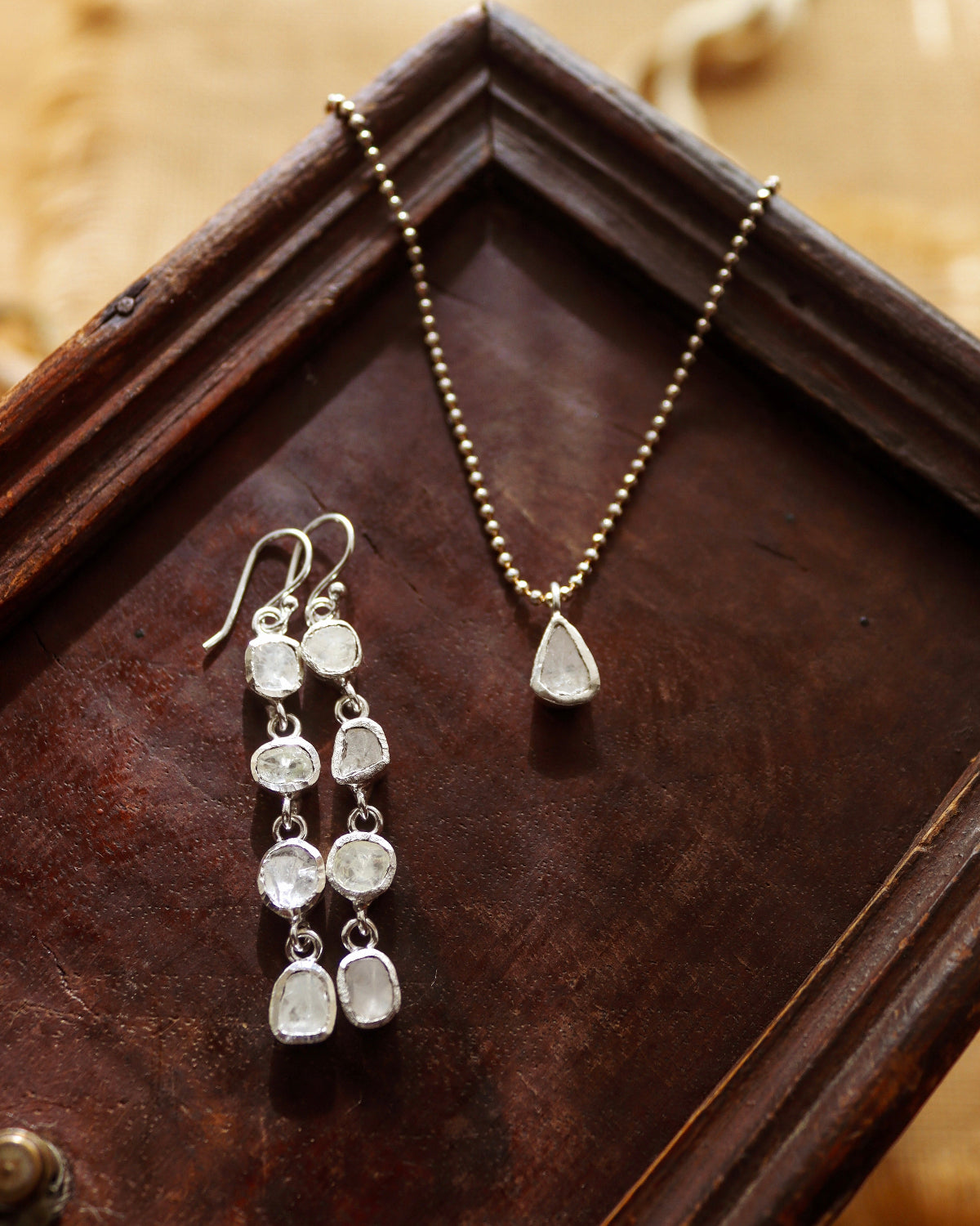 Pendientes Diamantes Cascada - Edición limitada - Plata