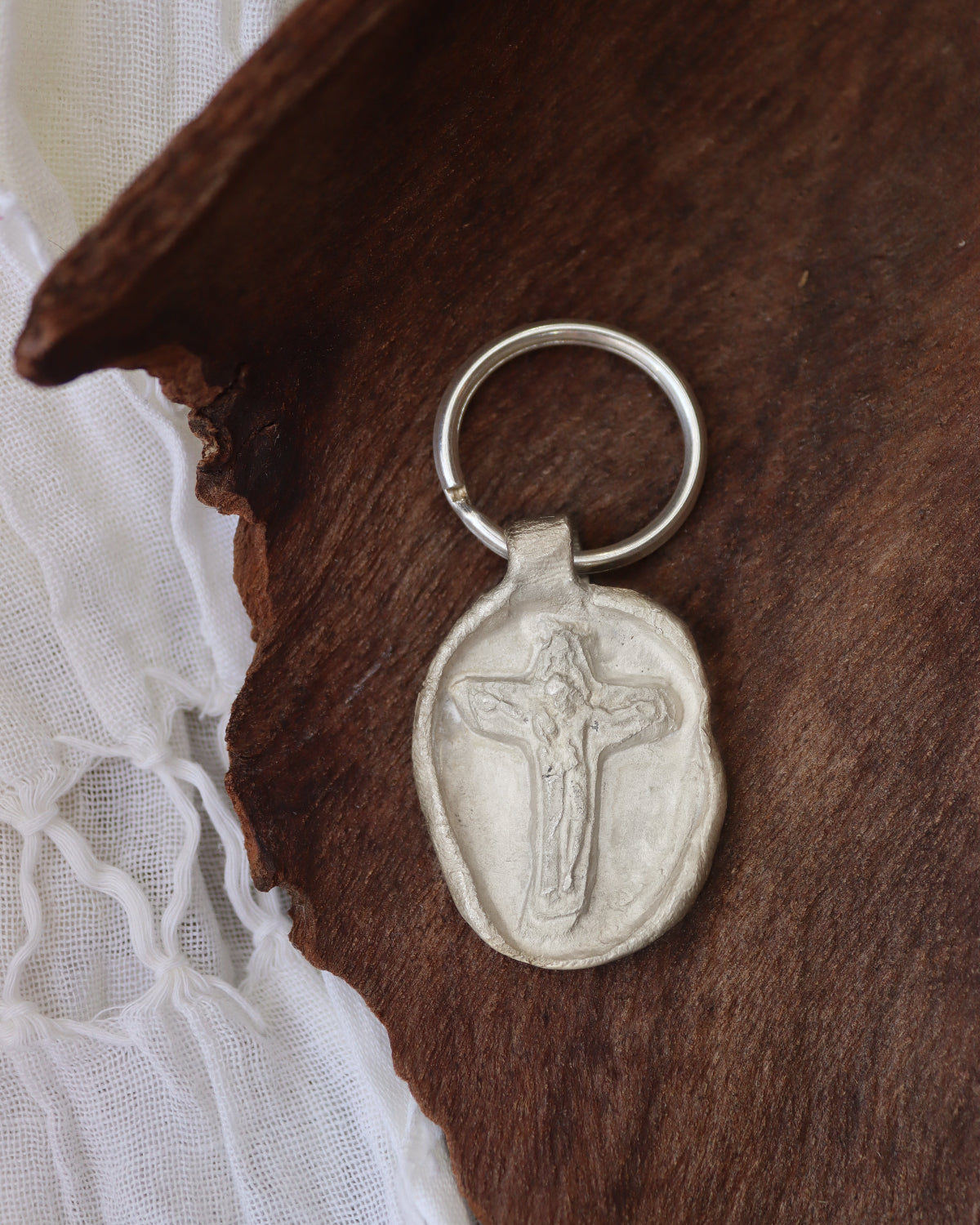 Cruz de Schoenstatt Llavero - Plata