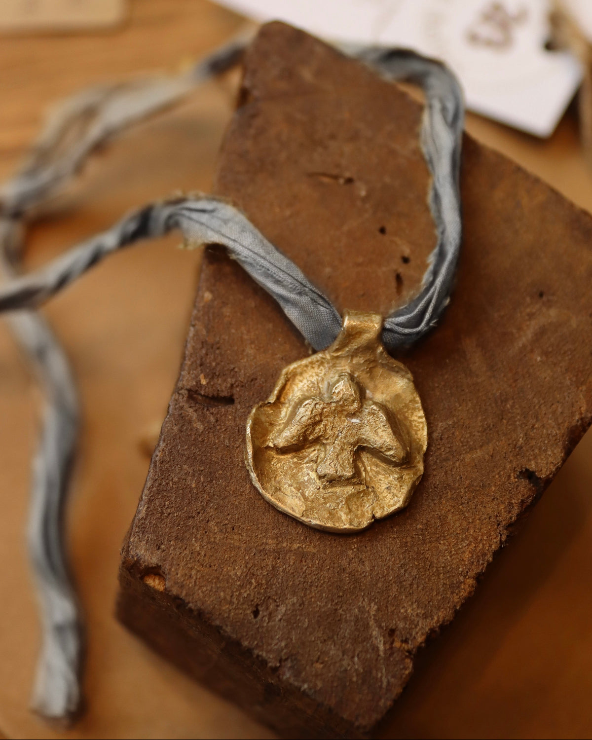 Holy Spirit Pendant - Gold-plated brass