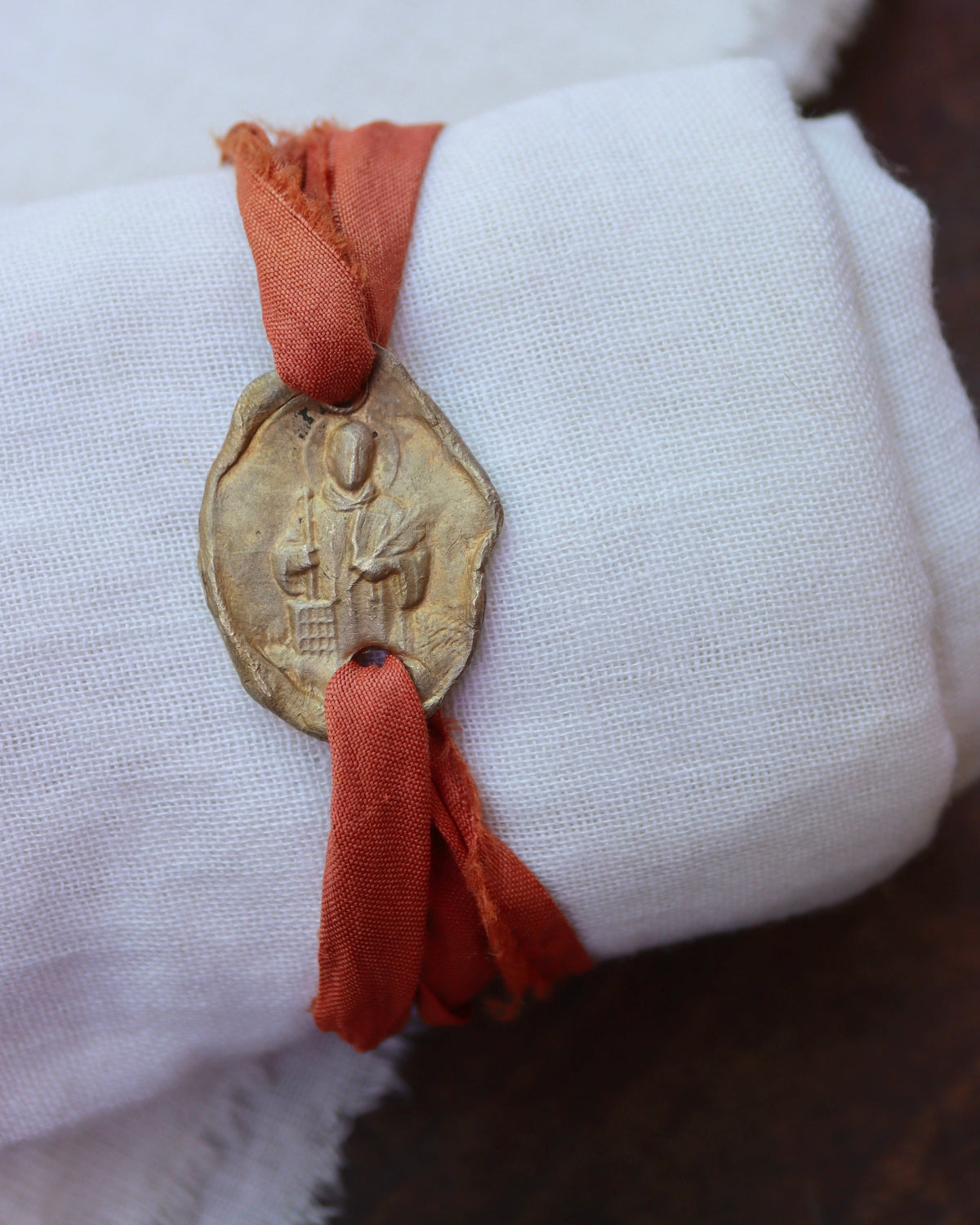San Lorenzo Pulsera - Latón dorado