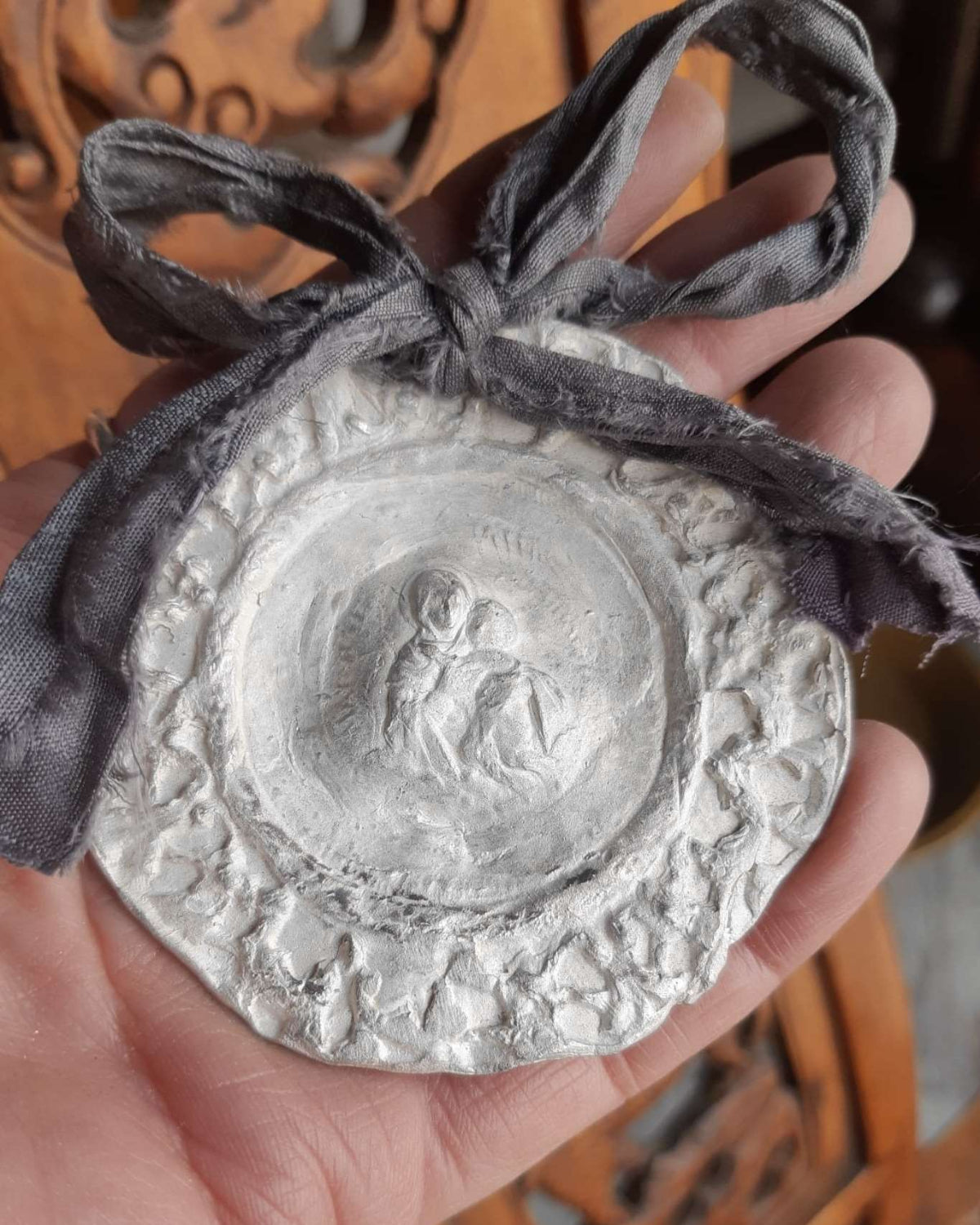 Virgen de Schoenstatt Cuna - Plata