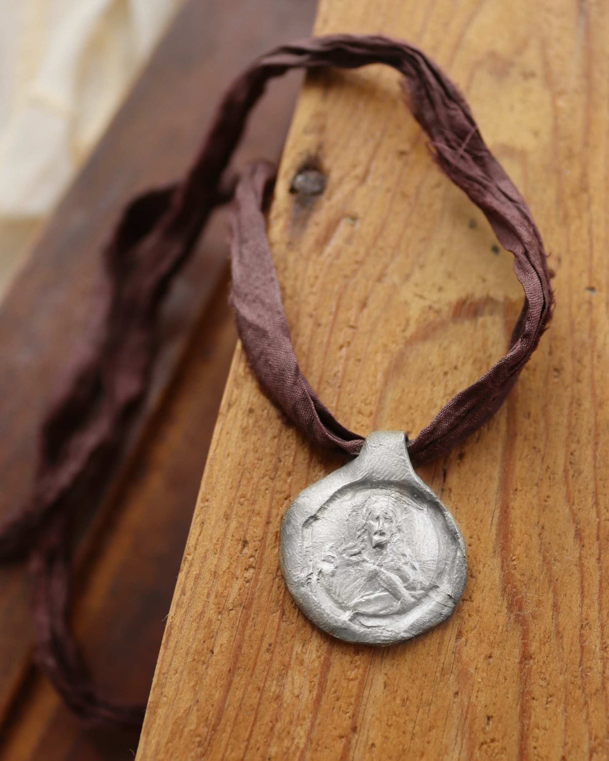 Sagrado Corazón Colgante - Plata