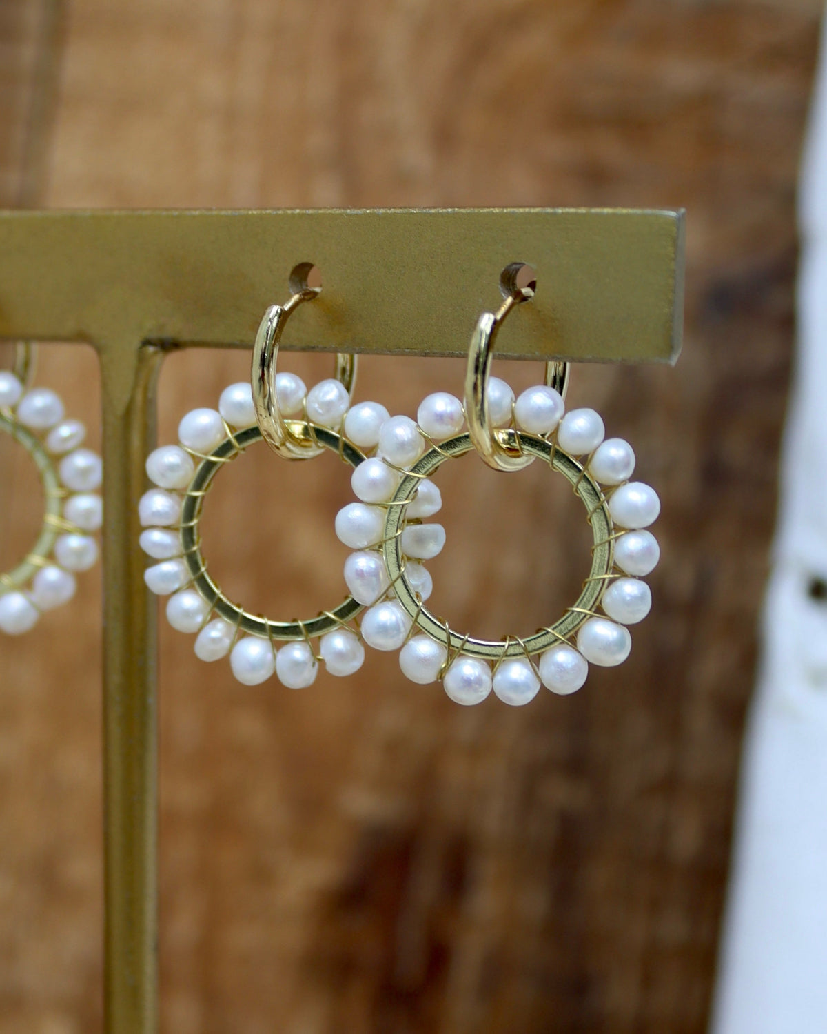 Pendientes Aro de Perlas