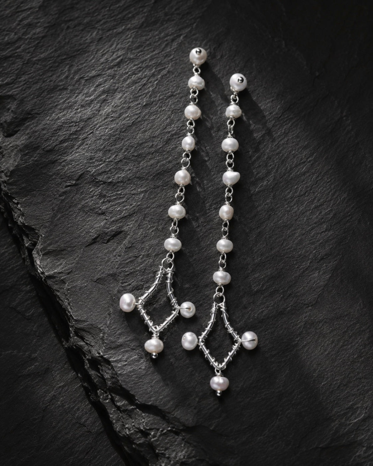 Pendientes Chandelier - Plata
