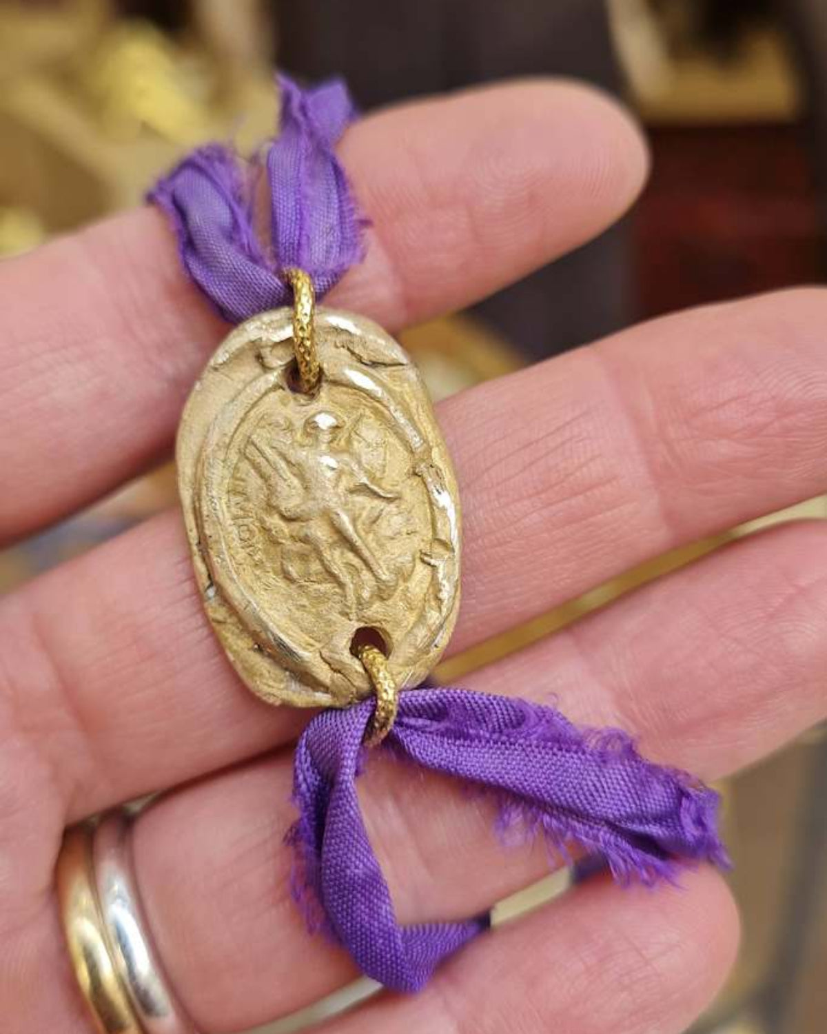 San Miguel Pulsera - Latón dorado
