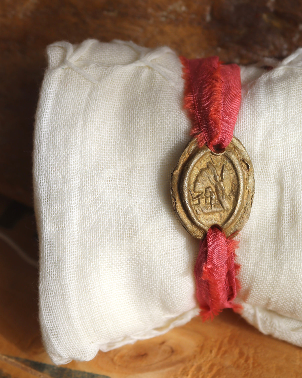 Arcángel San Rafael Pulsera - Latón dorado