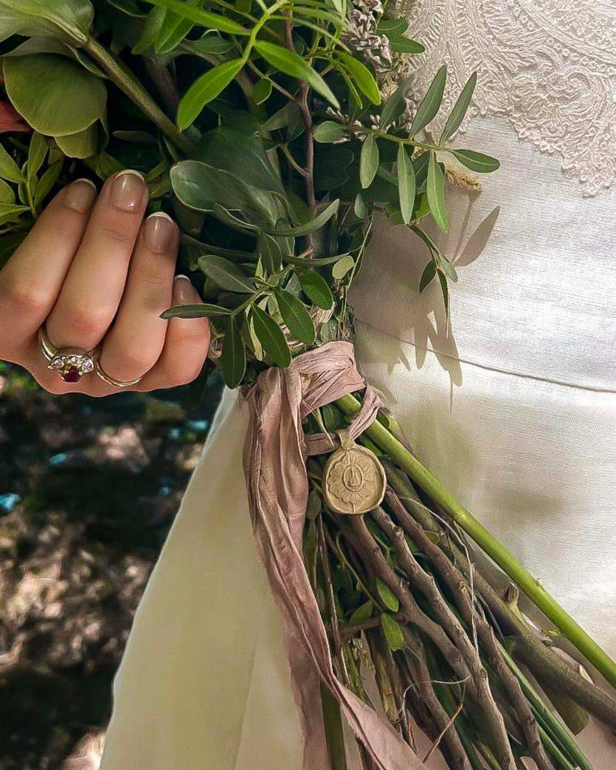 Virgen de la Fuensanta Ramo - Plata