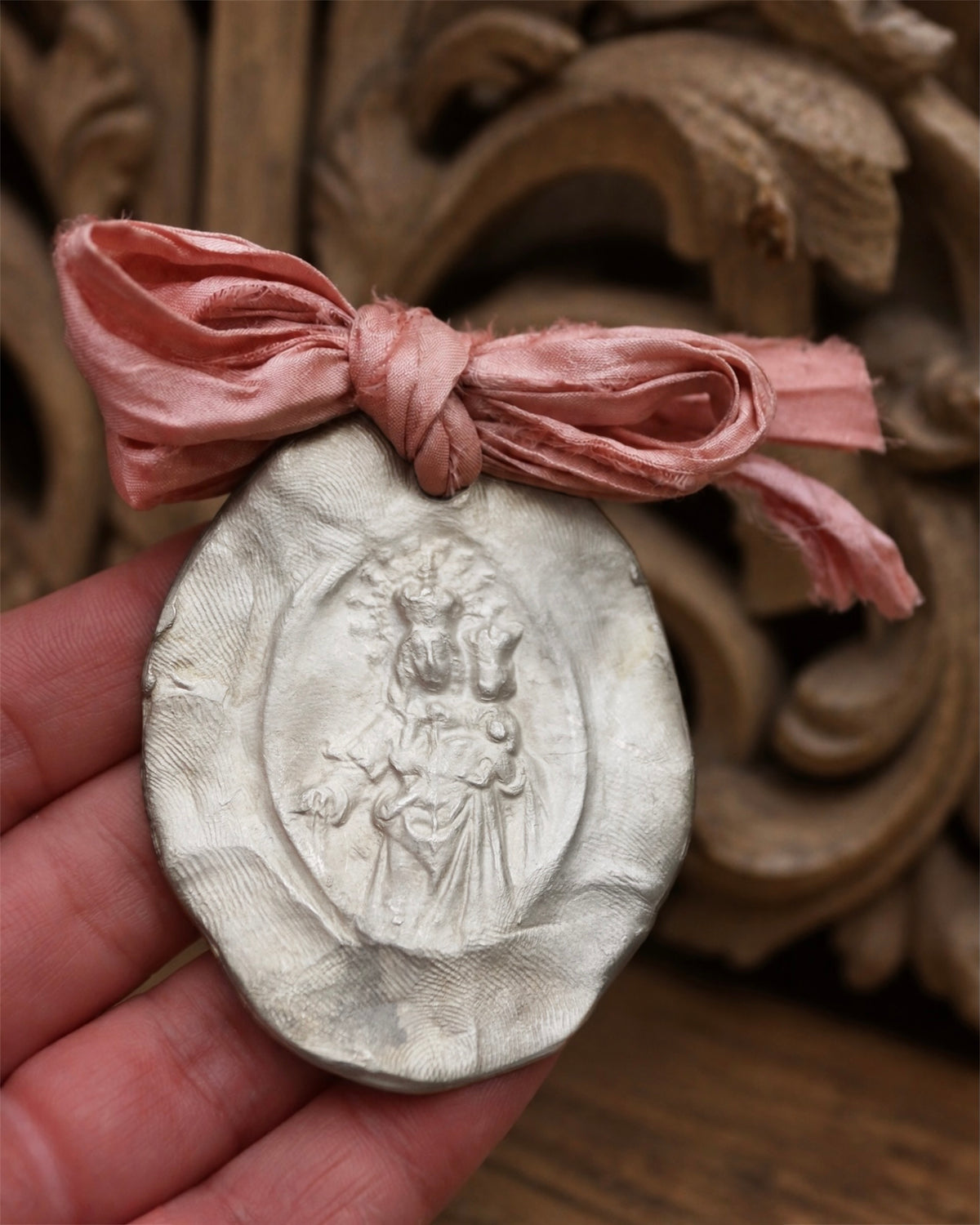 Virgen del Rosario Carrito - Plata