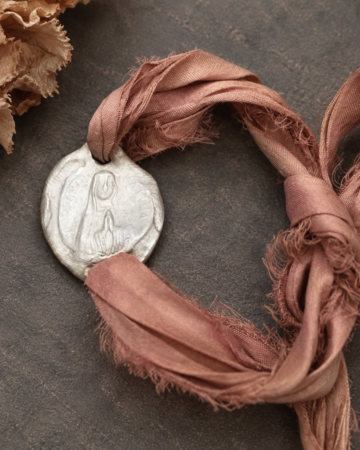 Virgen del Rosario Pulsera - Plata