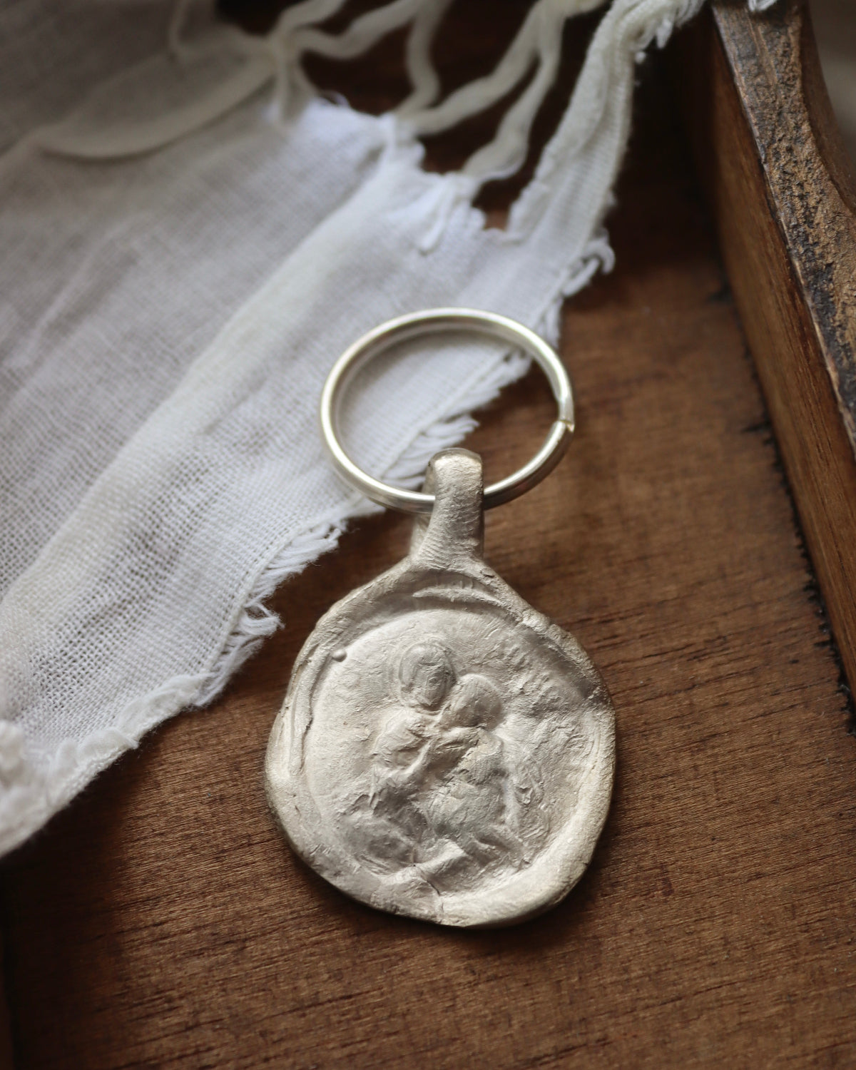 Virgen de Schoenstatt Llavero - Plata