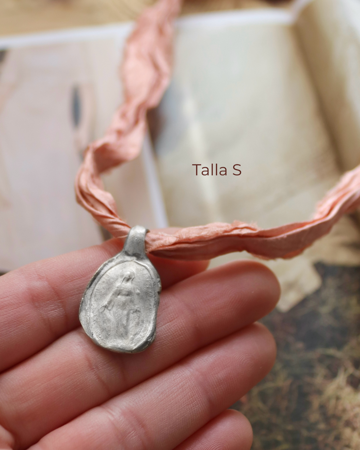 Virgen Milagrosa Colgante - Plata