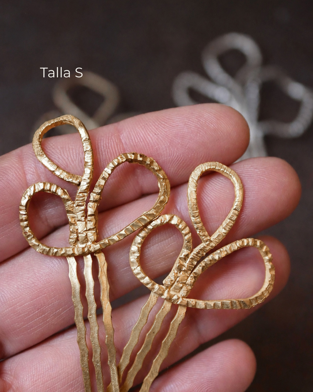 Trébol Sencilla - Latón dorado