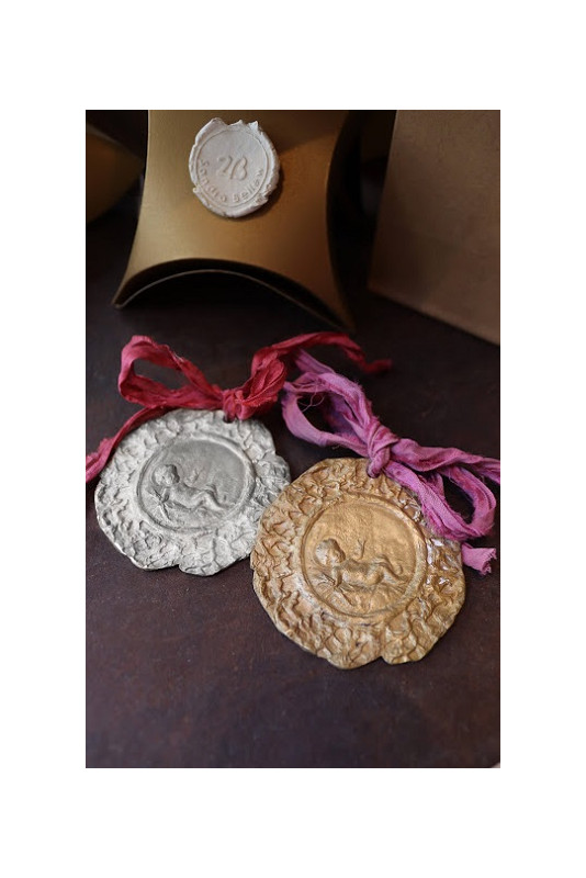 Medallas cuna plata y latón tamaño XL