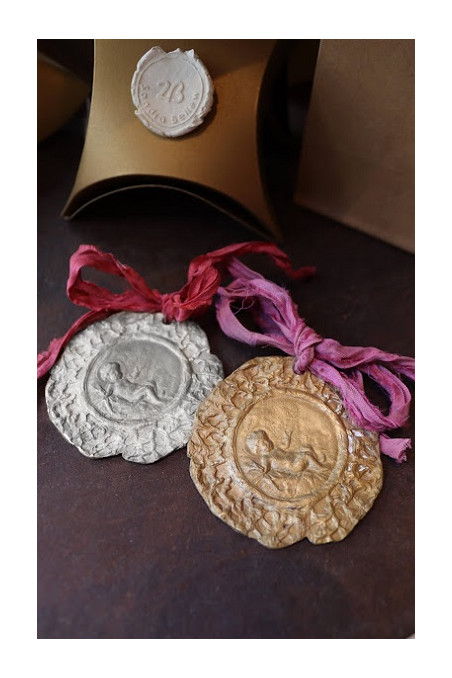 Medallas cuna plata y latón tamaño XL