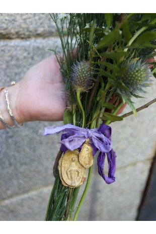 Medallas Milagrosa para ramo latón tamaño M  y S