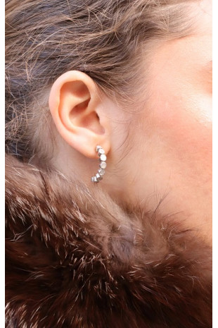 Pendientes But grandes de diamantes y plata