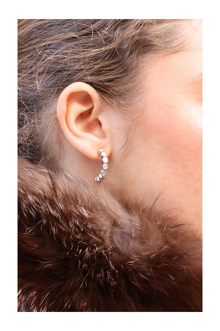 Pendientes But grandes de diamantes y plata