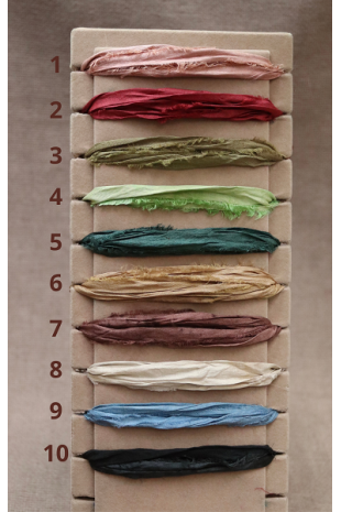Colores de sedas disponibles