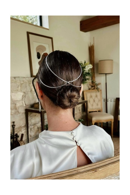 Casquete articulado en plata. Hecho artesanalmente en España por Sandra Bellew.