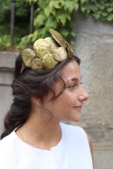 Corna sol en latón. Hecha artesanalmente en España por Sandra Bellew.