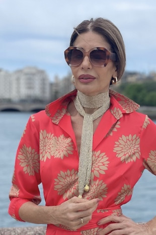 Malla tejida con hilo - Collar