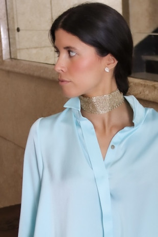 Malla tejida con hilo - Choker