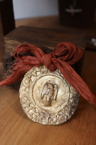 Angel con Bebé Cuna con Alma