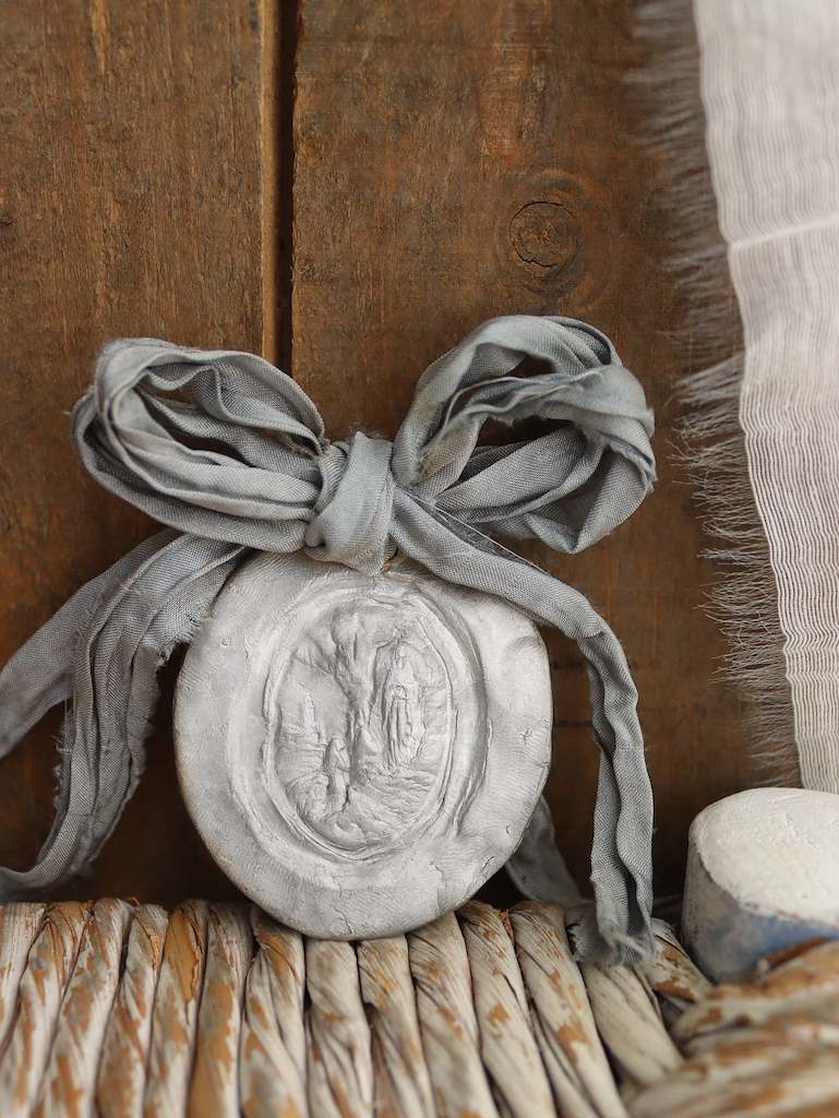 Virgen de Lourdes Carrito - Plata