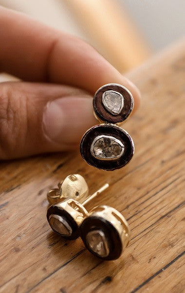 Pendientes Tartufo Doble Dorado -Edición limitada