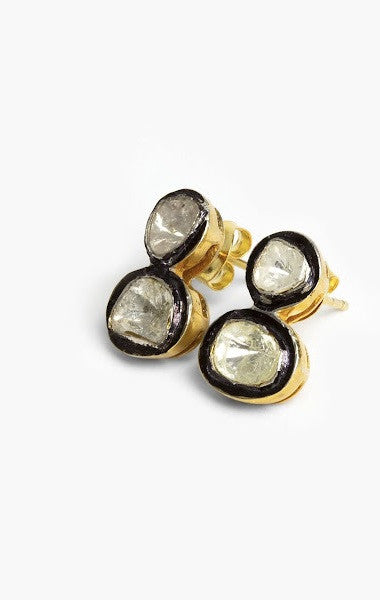 Pendientes Tartufo Doble Dorado -Edición limitada