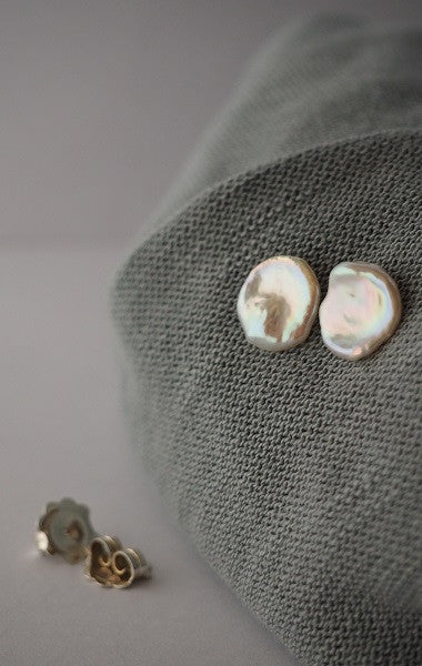 Pendientes Perlas Barrocas Planas