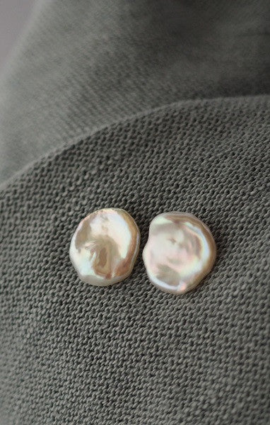 Pendientes Perlas Barrocas Planas