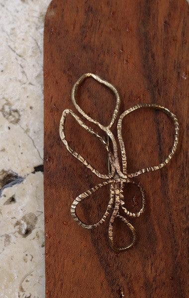 Broche Trébol - Latón dorado