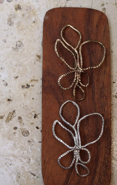 Broche Trébol - Latón dorado