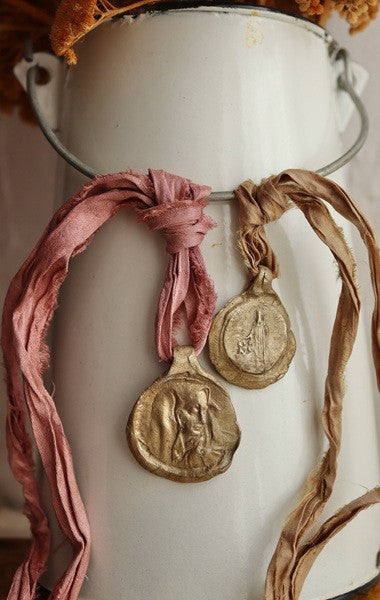 Our Lady of Solitude Pendant - Gold Plated Brass