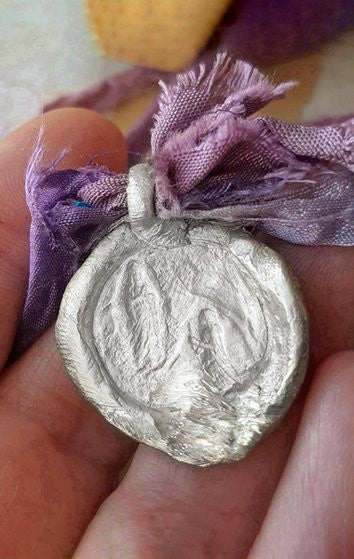 Virgen de Lourdes Colgante - Plata
