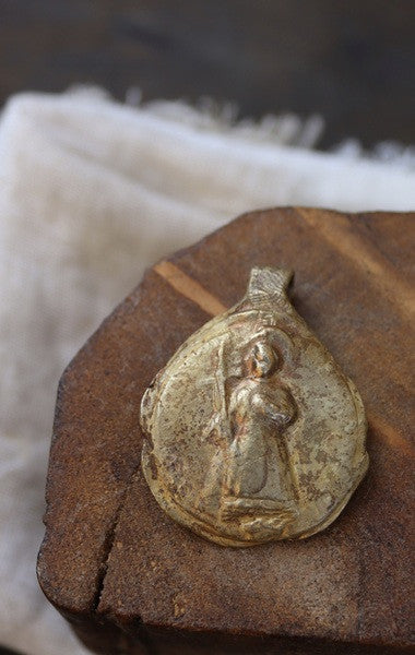Hanging Child of the Remedy - Gold brass