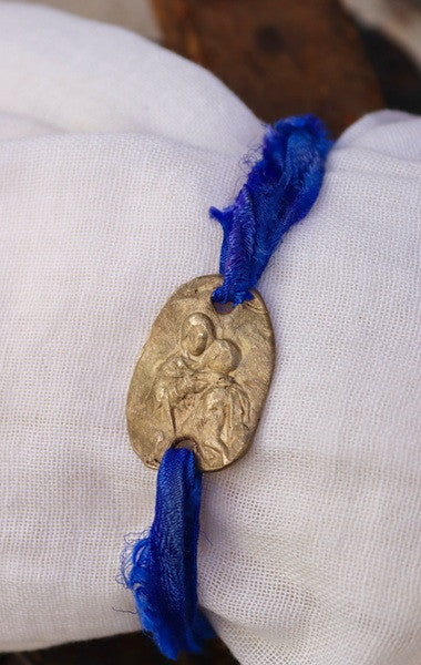Virgen de Schoenstatt Pulsera - Latón dorado